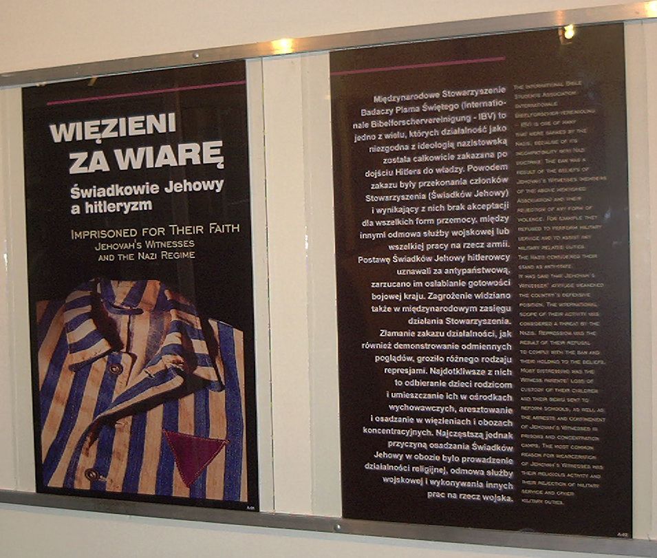 Foto ZJ Ausstellungstafeln Auschwitz, 2004